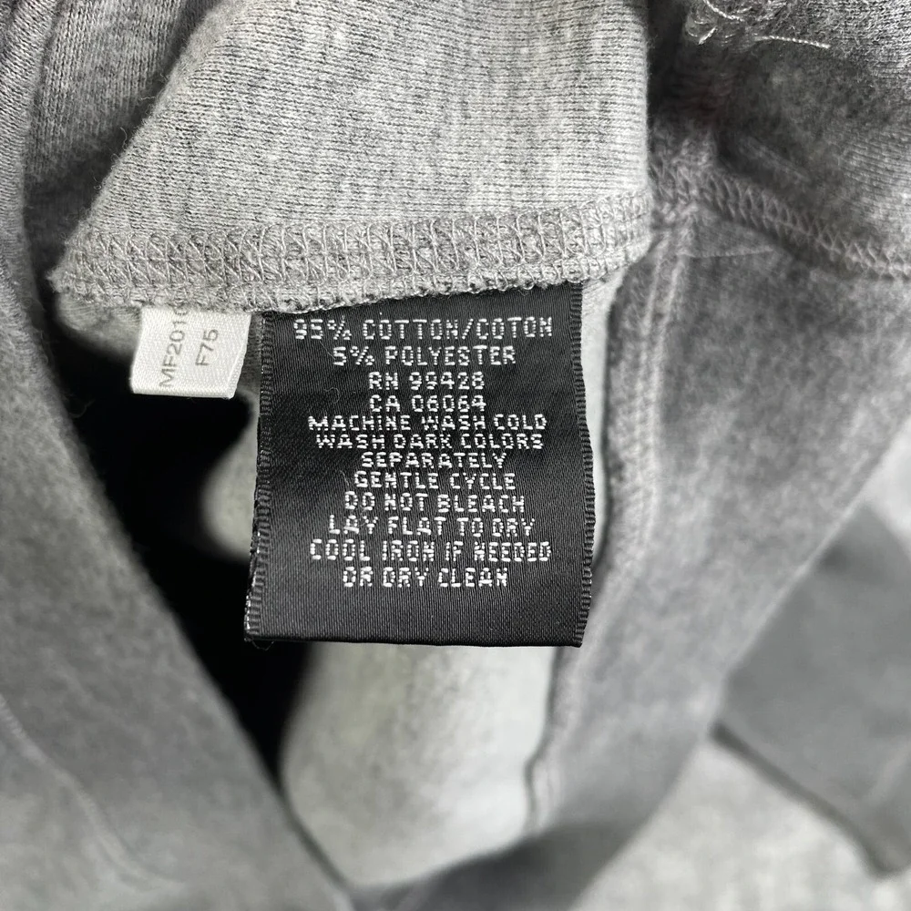 Bugatchi Uomo Sweater Mens Medium Gray 1/4 Zip Pullover Mock Neck Casual